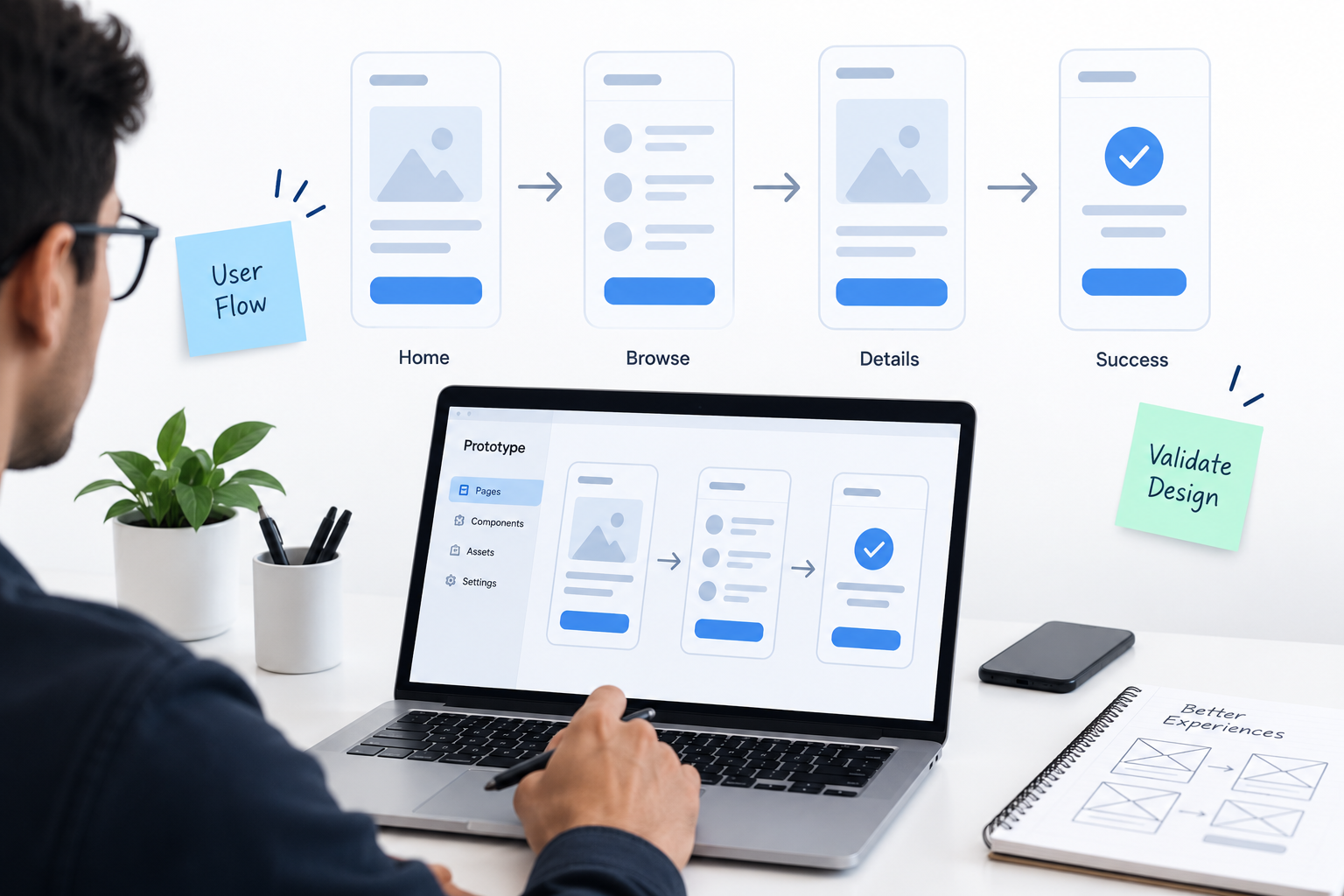 Prototype: Mapping the User Experience illustration